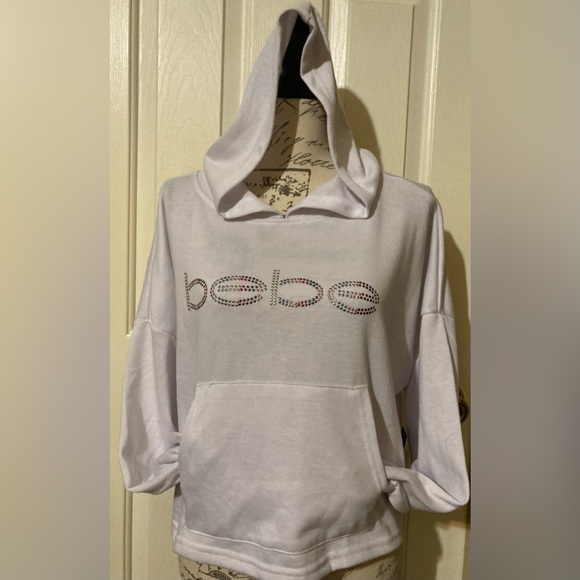 NWT Size Large Bebe Sport Pullover Hooded Sweatshirt - Picture 14 of 16